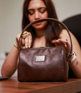 Denri Mandy Handbag | Vegan Leather, 4 Interior Compartments, Adjustable Handle