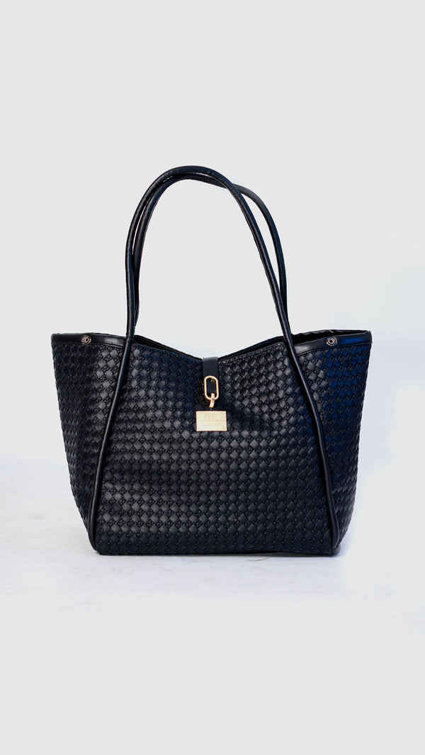 Denri Sierra Handbag | Kikapu-Style Tote | 4 Zipped Compartments, Metal Lock & Sling