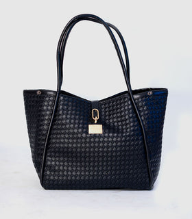 Denri Sierra Handbag | Kikapu-Style Tote | 4 Zipped Compartments, Metal Lock & Sling