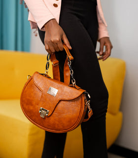 Denri Celine Sling Bag | Premium Leather, Inner Zipped Pocket & Detachable Strap