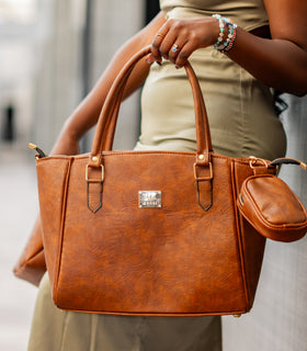 Denri Claire | 3-in-1 Convertible Handbag | Fits up to 17″ Laptop, Water resistant