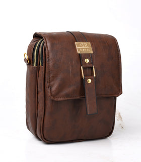 Denri Zane Man Bag | Premium Material, 3 External Zip Pockets & Adjustable Strap