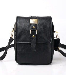 Denri Zane Man Bag | Premium Material, 3 External Zip Pockets & Adjustable Strap