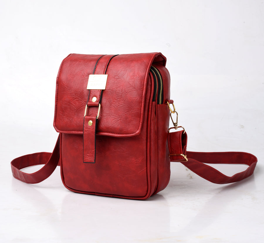 Denri Zane Man Bag | Premium Material, 3 External Zip Pockets & Adjustable Strap