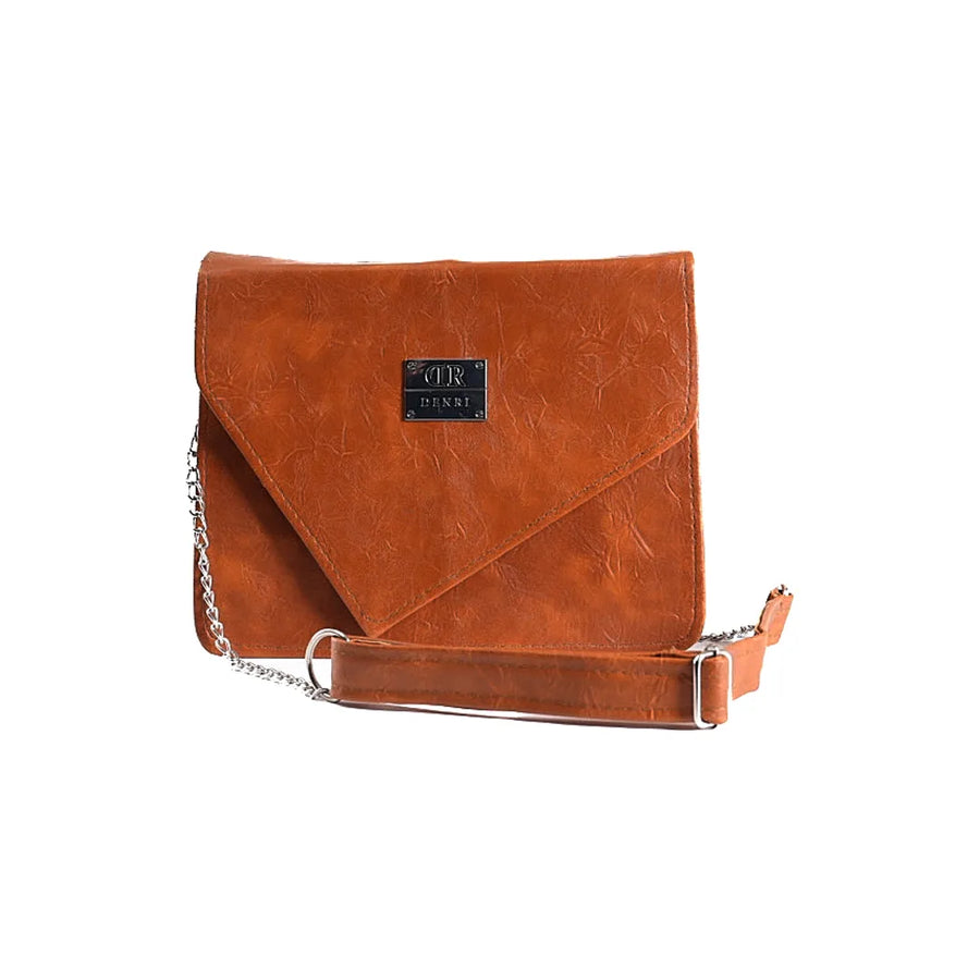 Denri Avana Sling Bag | Vegan Leather Tote | Secure Flap & Internal Pocket