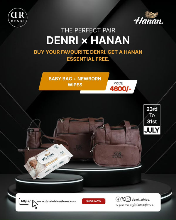 Denri Baby bag | Multi-Function, Waterproof, Multiple Pockets & Change Mat