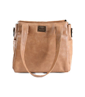 Denri Cathy Handbag | Tote-Shoulder Bag |  Vegan Leather with Ankara Fabric