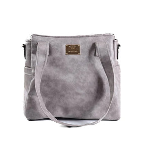Denri Cathy Handbag | Tote-Shoulder Bag |  Vegan Leather with Ankara Fabric