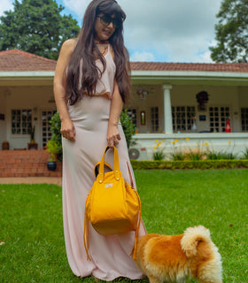 Denri Skye Handbag | Vegan Leather, Hidden Press-Button Closure | Chic & Featherlight