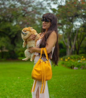 Denri Skye Handbag | Vegan Leather, Hidden Press-Button Closure | Chic & Featherlight