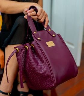 Denri Skye Handbag | Vegan Leather, Hidden Press-Button Closure | Chic & Featherlight
