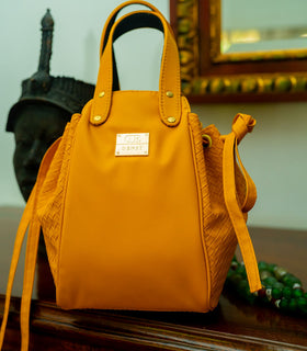 Denri Skye Handbag | Vegan Leather, Hidden Press-Button Closure | Chic & Featherlight