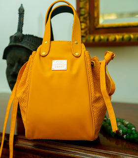 Denri Skye Handbag | Vegan Leather, Hidden Press-Button Closure | Chic & Featherlight