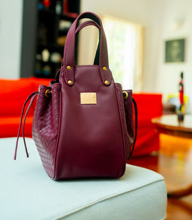 Denri Skye Handbag | Vegan Leather, Hidden Press-Button Closure | Chic & Featherlight