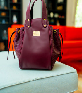 Denri Skye Handbag | Vegan Leather, Hidden Press-Button Closure | Chic & Featherlight