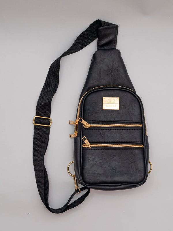 Denri Mini Umbra Chest Bag | Lightweight Build, Front Zipper & Adjustable Strap