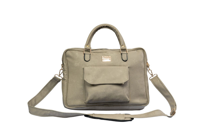 Denri Sleek Professional Legacy Briefcase – 15″ Laptop Compatible, Executive Vegan-Leather Work Bag