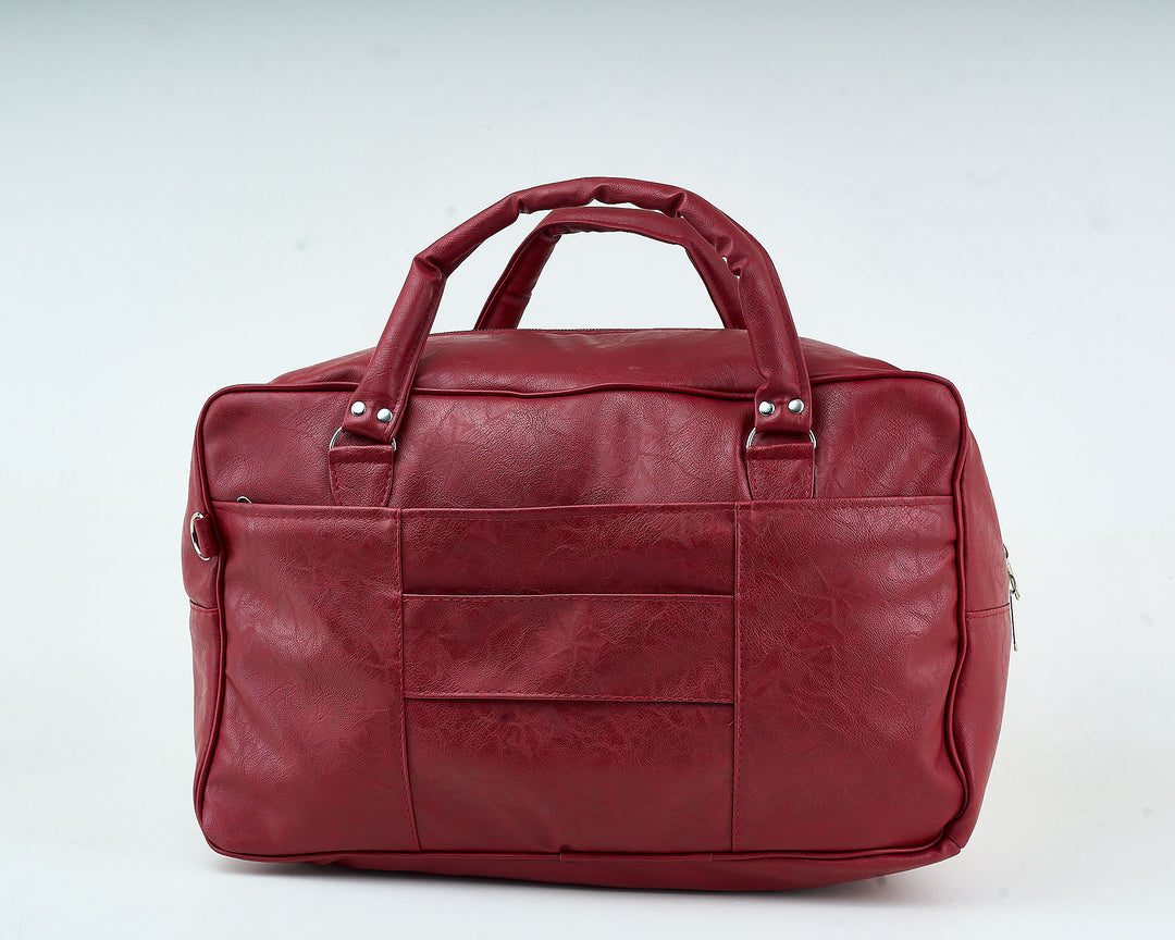 Denri | Taji Travel Bag | Minimalist Wide-Body Duffle | Detachable Strap, Luggage Pass-Through & Multiple Pockets