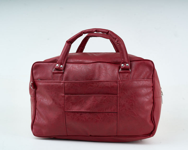 Denri | Taji Travel Bag | Minimalist Wide-Body Duffle | Detachable Strap, Luggage Pass-Through & Multiple Pockets