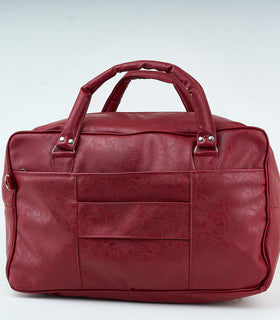 Denri | Taji Travel Bag | Minimalist Wide-Body Duffle | Detachable Strap, Luggage Pass-Through & Multiple Pockets