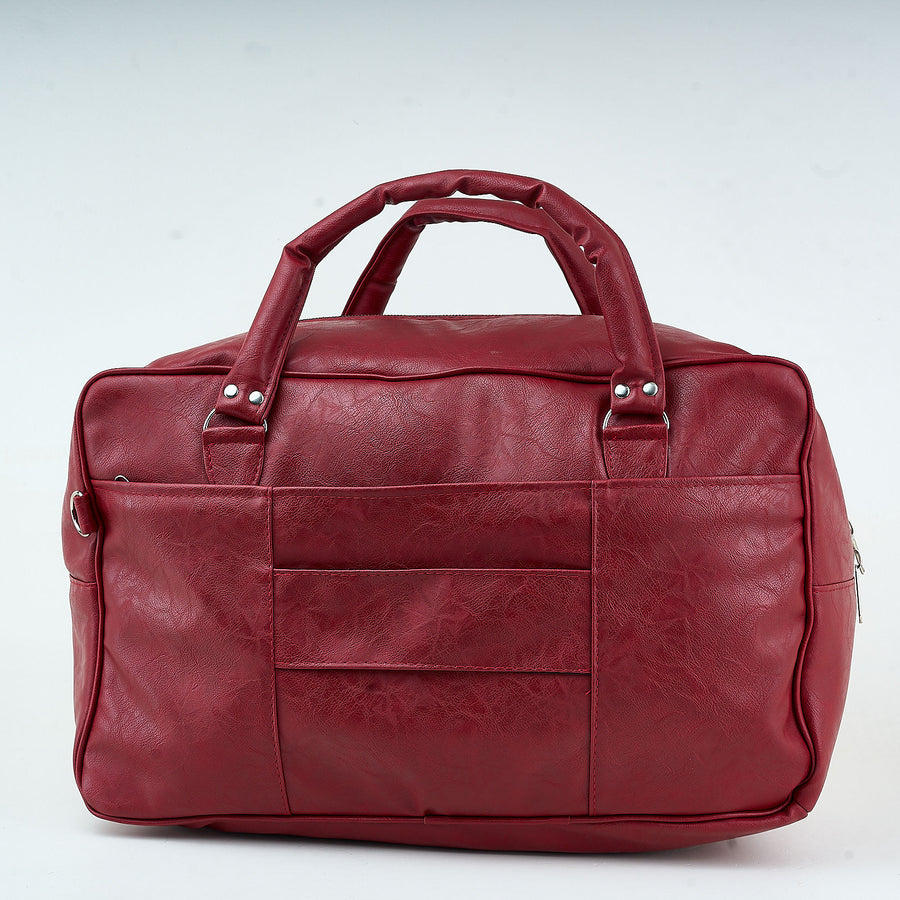 Denri | Taji Travel Bag | Minimalist Wide-Body Duffle | Detachable Strap, Luggage Pass-Through & Multiple Pockets