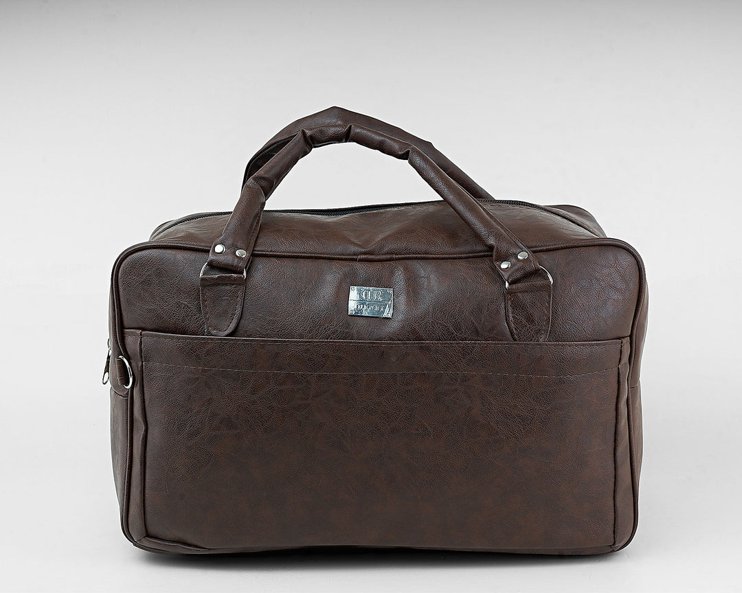 Denri | Taji Travel Bag | Minimalist Wide-Body Duffle | Detachable Strap, Luggage Pass-Through & Multiple Pockets