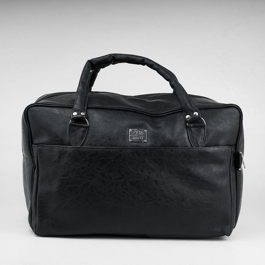 Denri | Taji Travel Bag | Minimalist Wide-Body Duffle | Detachable Strap, Luggage Pass-Through & Multiple Pockets