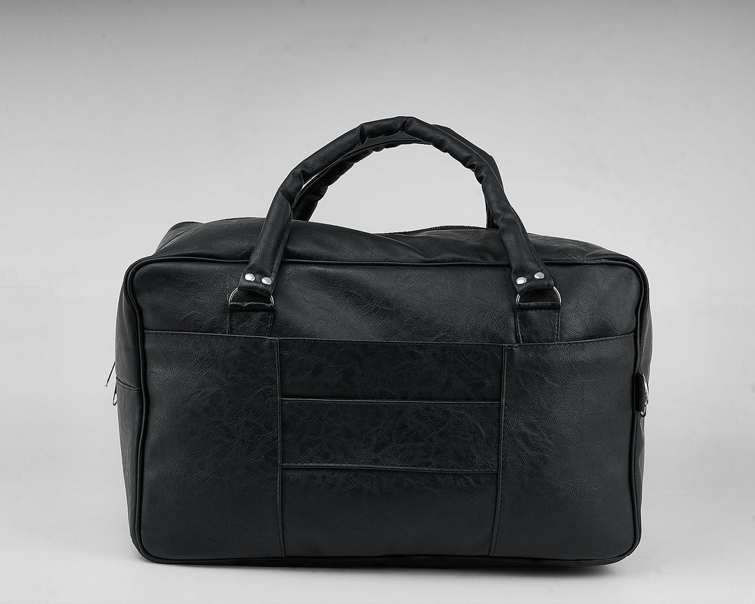 Denri | Taji Travel Bag | Minimalist Wide-Body Duffle | Detachable Strap, Luggage Pass-Through & Multiple Pockets