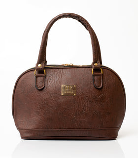 Denri Africa's Oval Handbag in Quality Brown Leather