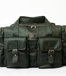 Denri Sarai Travel Bag | PU Leather Carry-On & Shoe-Pouch Travel Bag | Waterproof