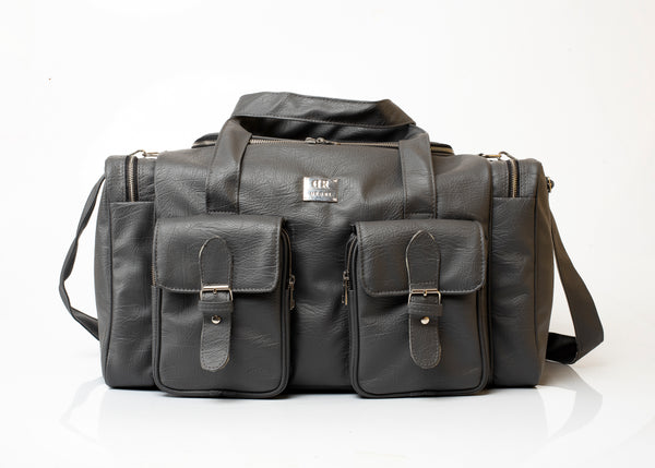 Denri Sarai Travel Bag | PU Leather Carry-On & Shoe-Pouch Travel Bag | Waterproof