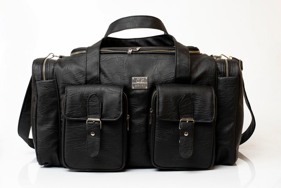 Denri Sarai Travel Bag | PU Leather Carry-On & Shoe-Pouch Travel Bag | Waterproof