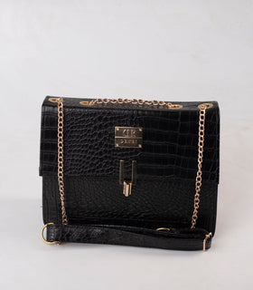 Denri Val Sling Bag | Chain Strapped Tote, Organized Compartments & Durable Material