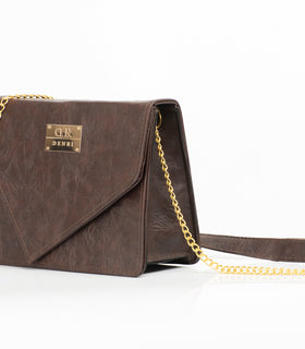 Denri Avana Sling Bag | Vegan Leather Tote | Secure Flap & Internal Pocket