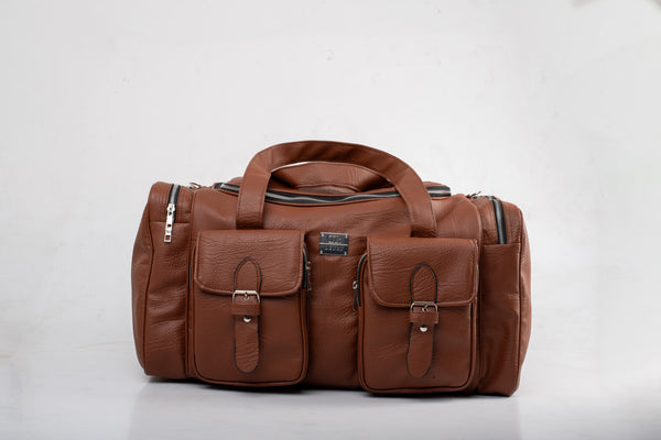 Denri Sarai Travel Bag | PU Leather Carry-On & Shoe-Pouch Travel Bag | Waterproof