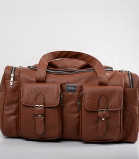 Denri Sarai Travel Bag | PU Leather Carry-On & Shoe-Pouch Travel Bag | Waterproof