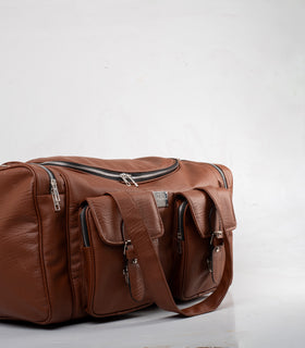 Denri Sarai Travel Bag | PU Leather Carry-On & Shoe-Pouch Travel Bag | Waterproof