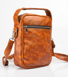 Denri Mini Man Bag | Compact Crossbody Sling | Internal & External Pockets