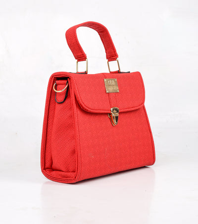 Mini Zuri Pattern Red Handbag