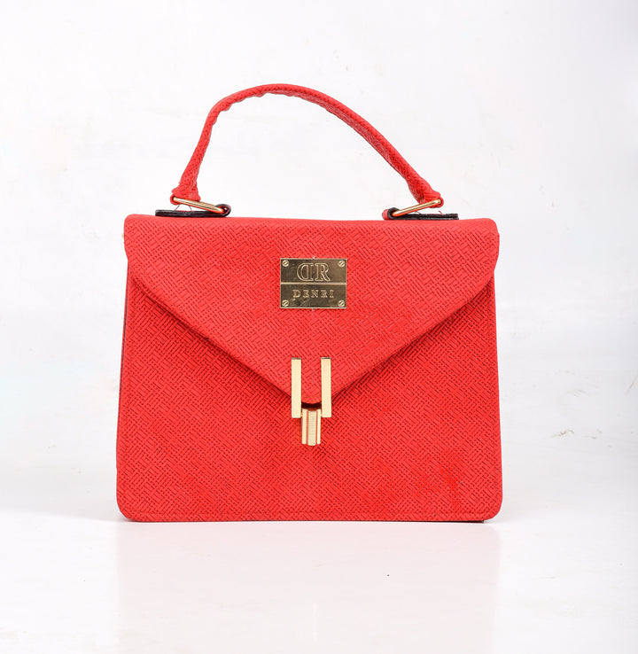 Aurora Pattern Red Handbag