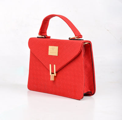 Aurora Pattern Red Handbag