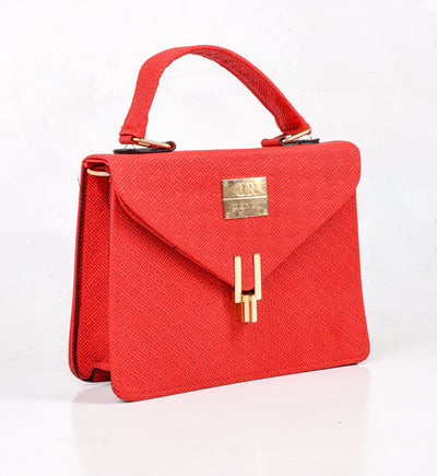 Aurora Pattern Red Handbag