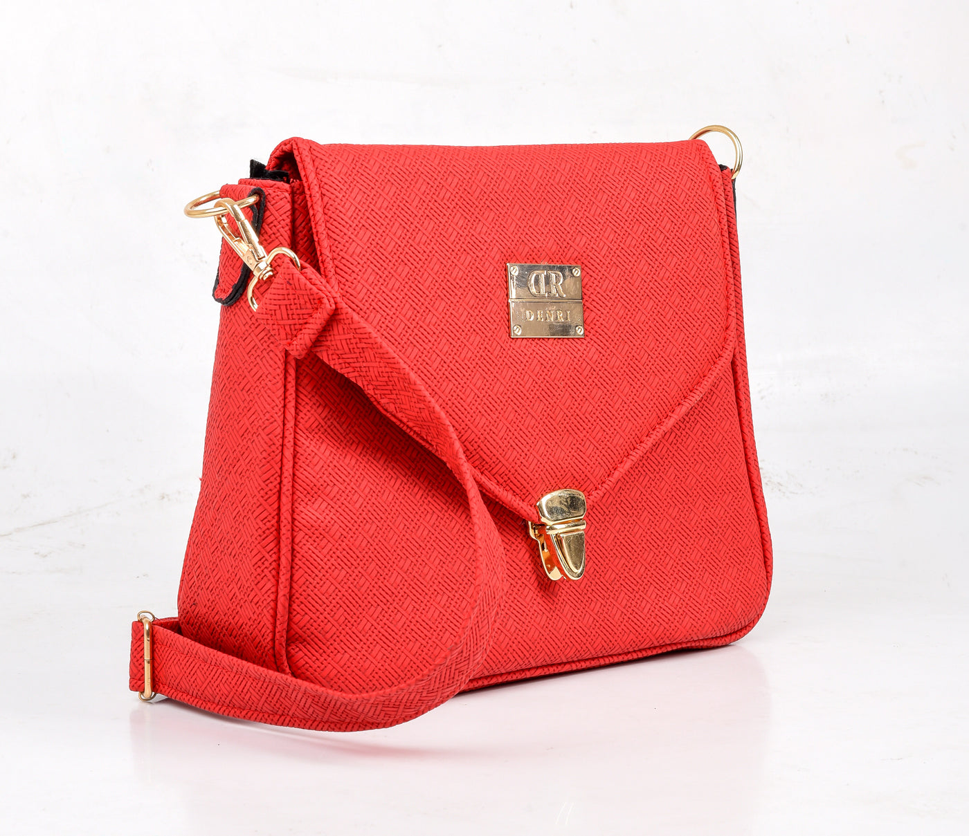 Nizana Pattern Red Sling Bag
