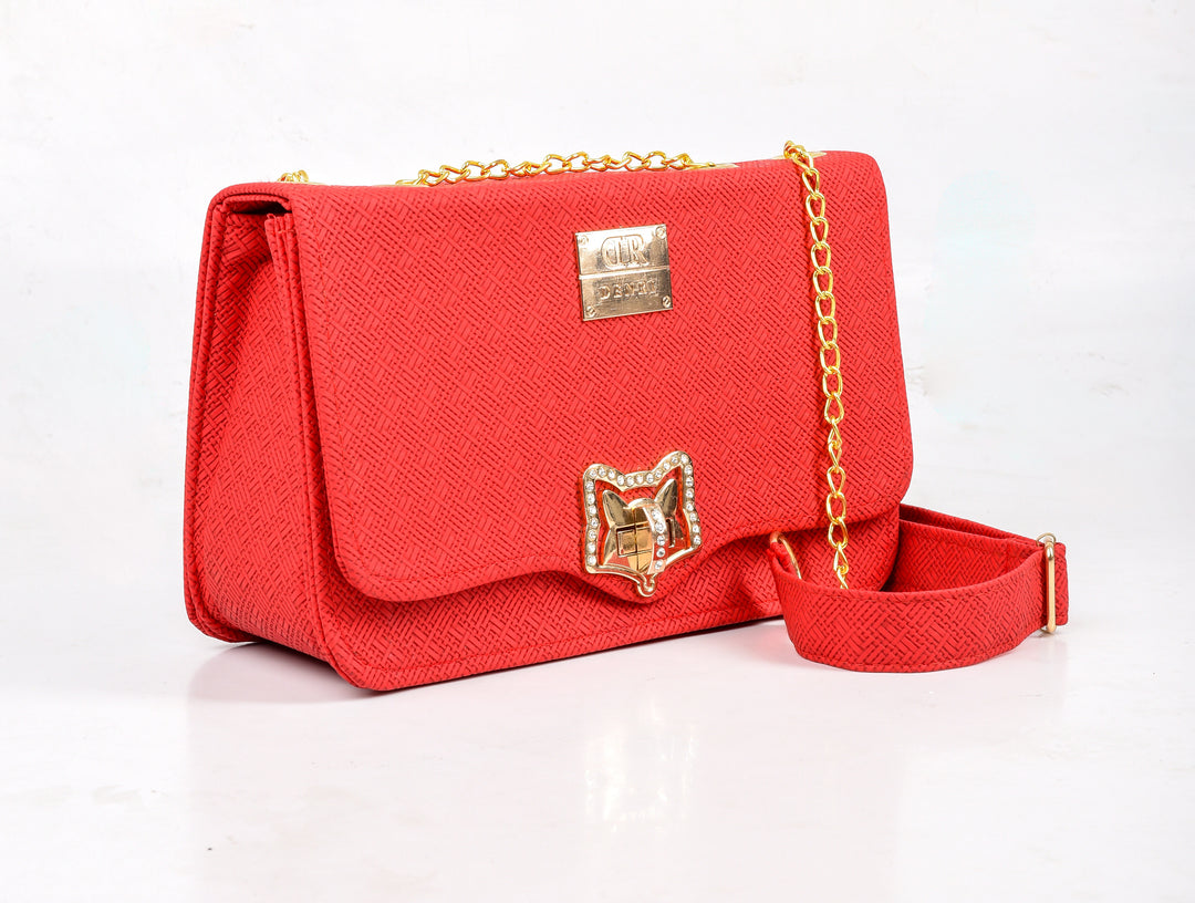 Ella Pattern Red Sling Bag