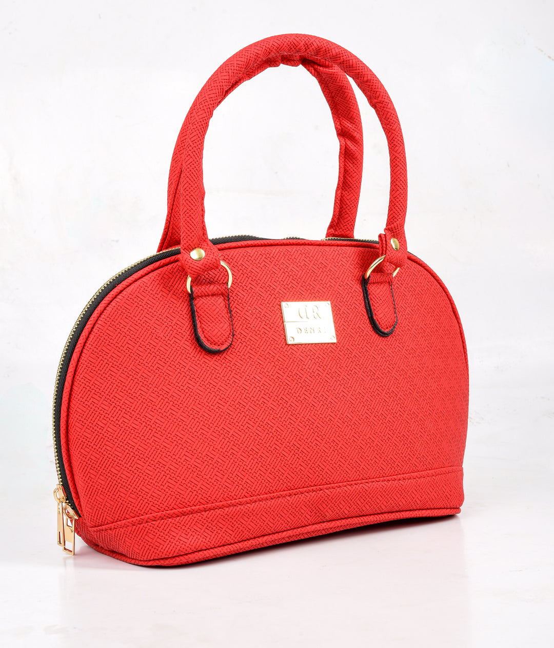 Oval Handbag Pattern Red