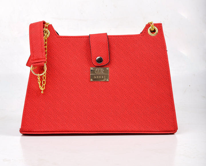 Maya Pattern Red Handbag