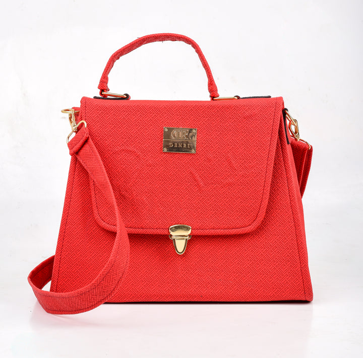 Zuri Pattern Red Handbag