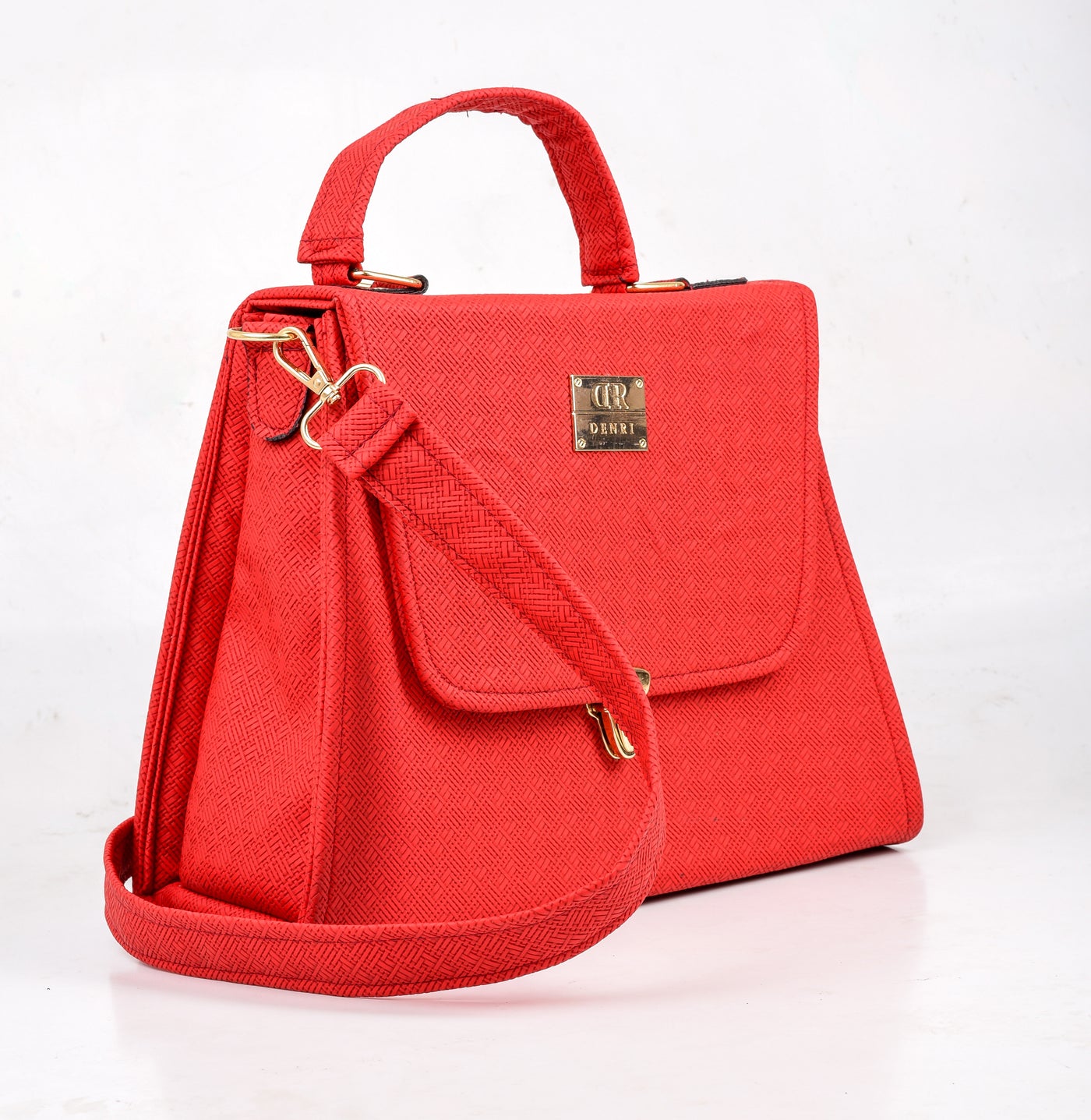 Zuri Pattern Red Handbag