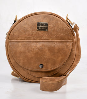 Denri Butterfly | Round, Compact Sling Bag | Premium Material, Adjustable Strap & 3 Pockets