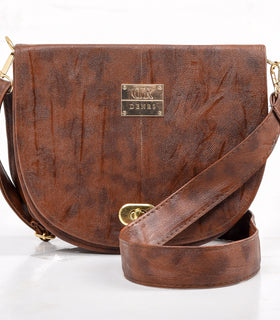 Denri Moon Sling Bag | Compact Crossbody | Adjustable Strap & Multiple Pockets